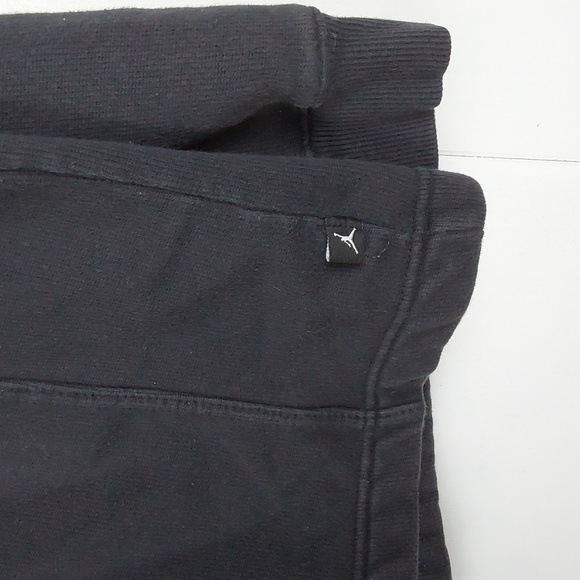 Air Jordan Black Full Zip Sweatshirt Jacket Pockets Excellent con. Mens Sz.M - Picture 8 of 14
